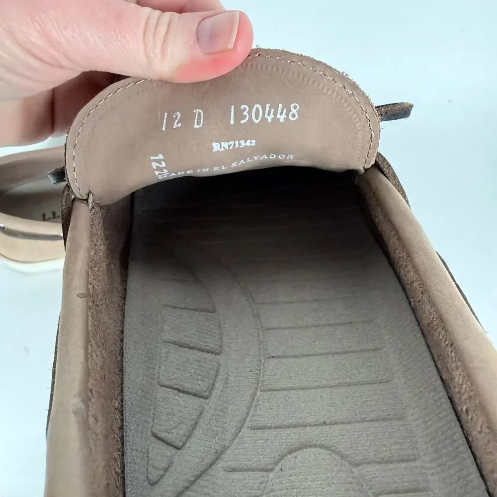 L.L.Bean Handsewn Camp Moccasins Men's 12 Brown Leather Comfort Slip-On Shoes